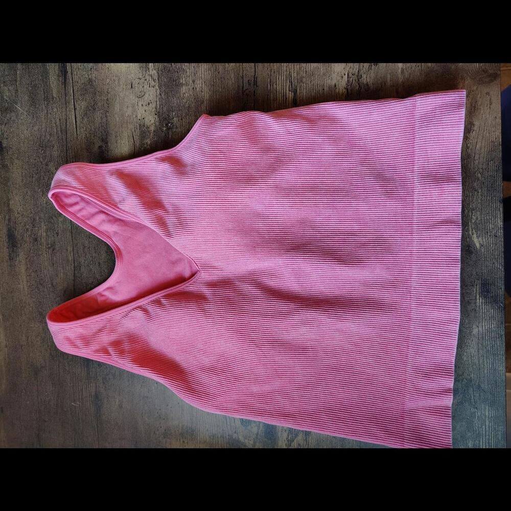 JoyLab Pink Ribbed Tank Top
